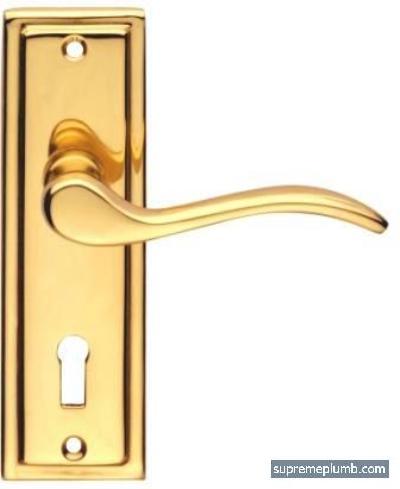 Paris Lever Lock Polished Brass 